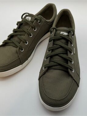 Keds Womens Sneakers 9.5 Olive Army Green Gently Used Classic Canvas Shoes